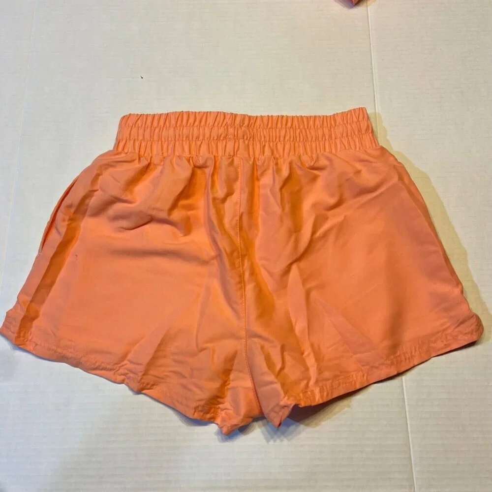 Wilo The Label Women's 2 in 1 Running Short Peach Athletic Activewear Workout - Picture 8 of 10